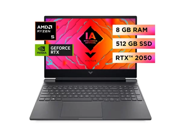 Laptop HP Victus 15-FB2026la de 15.6, AMD Ryzen 5 8645HS, 8GB RAM, 512GB SSD, RTX 2050 4GB - Image 2